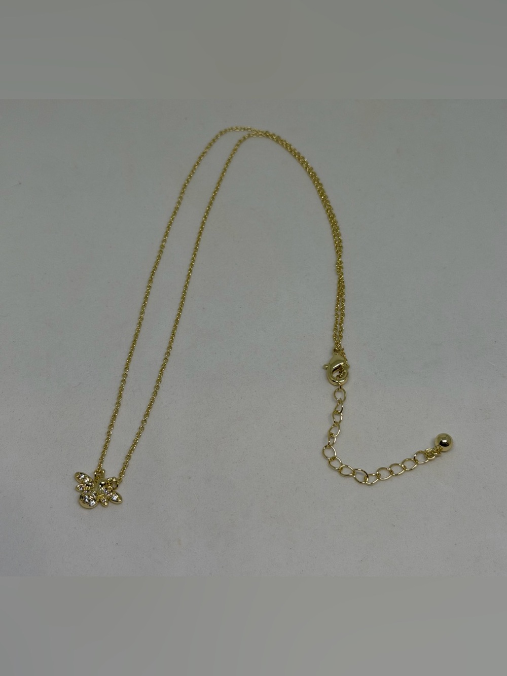 NEW Uncommon James Gold Crystal Pavé Bee Necklace Jewelry Pouch Bag Gift Insect